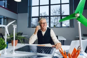 Empresario de energy fromacion
