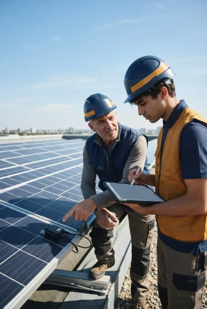 Practicante de energia solar